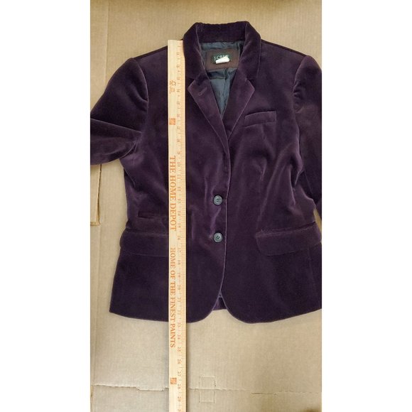 J. Crew Purple Velvet Blazer - Picture 7 of 9